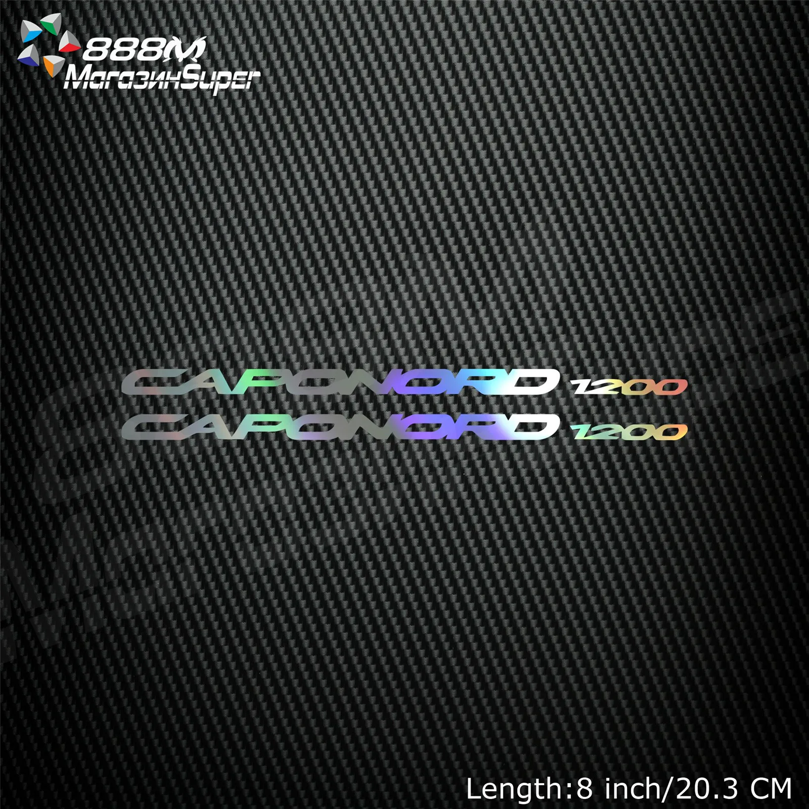 

1Pair Motorcycle Reflective Laser Helmet Tank Pad Decoration Sticker Motorbike Decals For Aprilia CAPONORD 1200 MOTO
