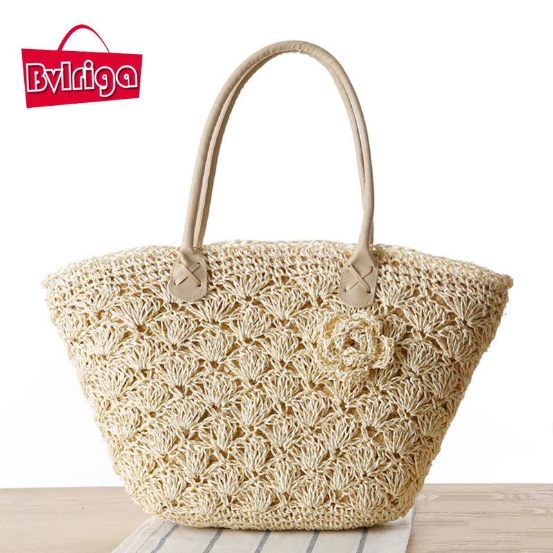 BVLRIGA summer straw beach font b bag b font luxury font b handbags b font font