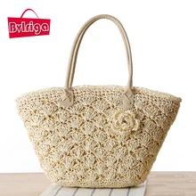 BVLRIGA bolso paja bolso playa bolsos mujer de marca famosa 2017 bolsos de las mujeres famosas marcas bolsos de playa mujeres de los bolsos diseñador de lujo bolsa playa bolsos de paja straw handbags summer fashion