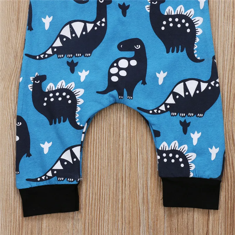 Newborn Infant Baby Boy Girl Dinosaur Romper Sleeveless Jumpsuit Playsuit One-Pieces Clothes Outfits