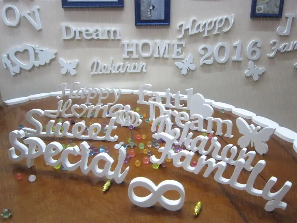 Wood Wooden Letters Alphabet Word Bridal Wedding Party Home Decor