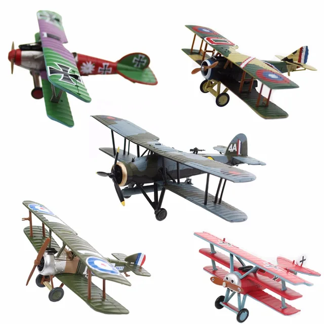 Diecast 1/72 Scale Military Toy Plane Models Biplane Series Die cast