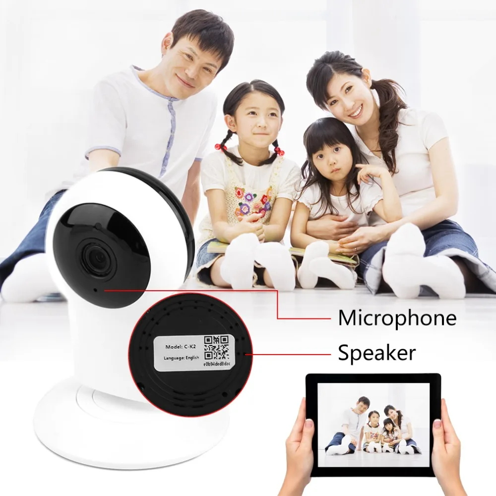 

Wireless Network Camera Wifi IP Network Camera 2 Way Audio Clear and Loud Security Camera US/EU/UK Plug