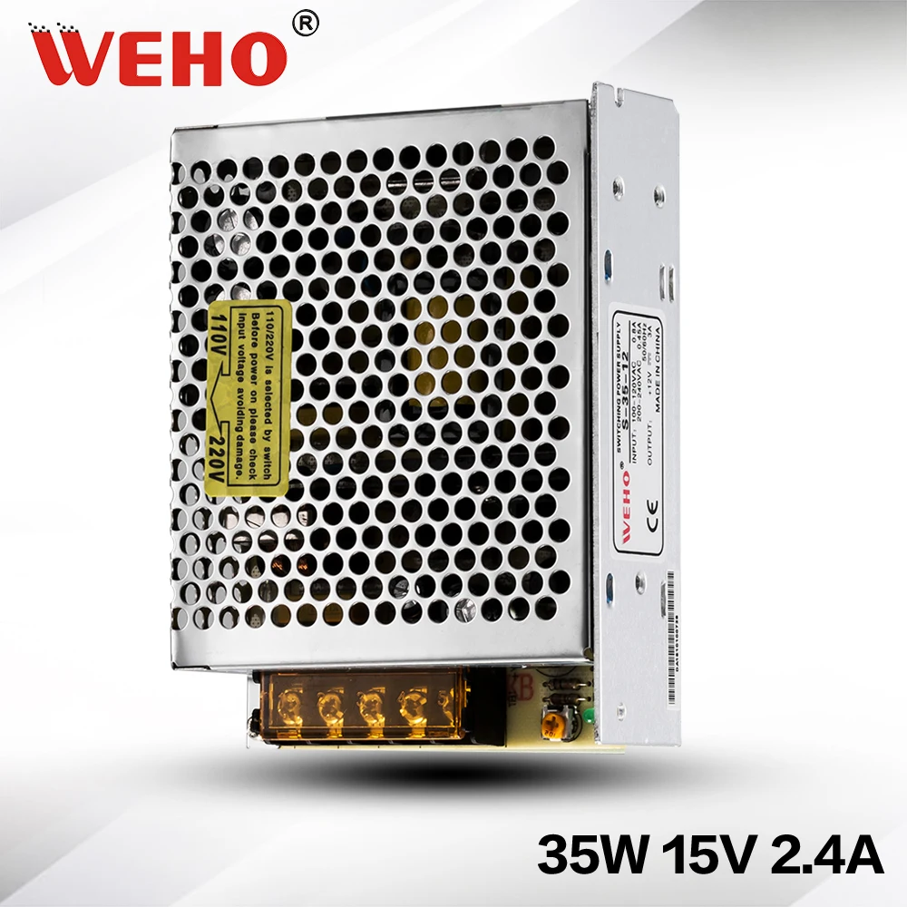 

(S-35-15) low noise Switched-mode power supply 35W dc power supply 15v