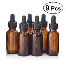 9 Упак. 30 мл многоразовые Пустые янтарные бутылки с капельницей и крышкой DIY бленды принадлежности инструмент Аксессуары