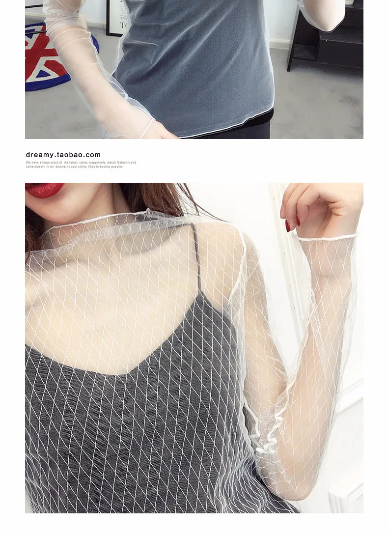 Для женщин сексуальные шорты для женщин Harajuku сетки топы чистая прозрачная футболка Прозрачная майка со звездообразным основанием Топ, рубашка Femininas Клубная одежда футболка