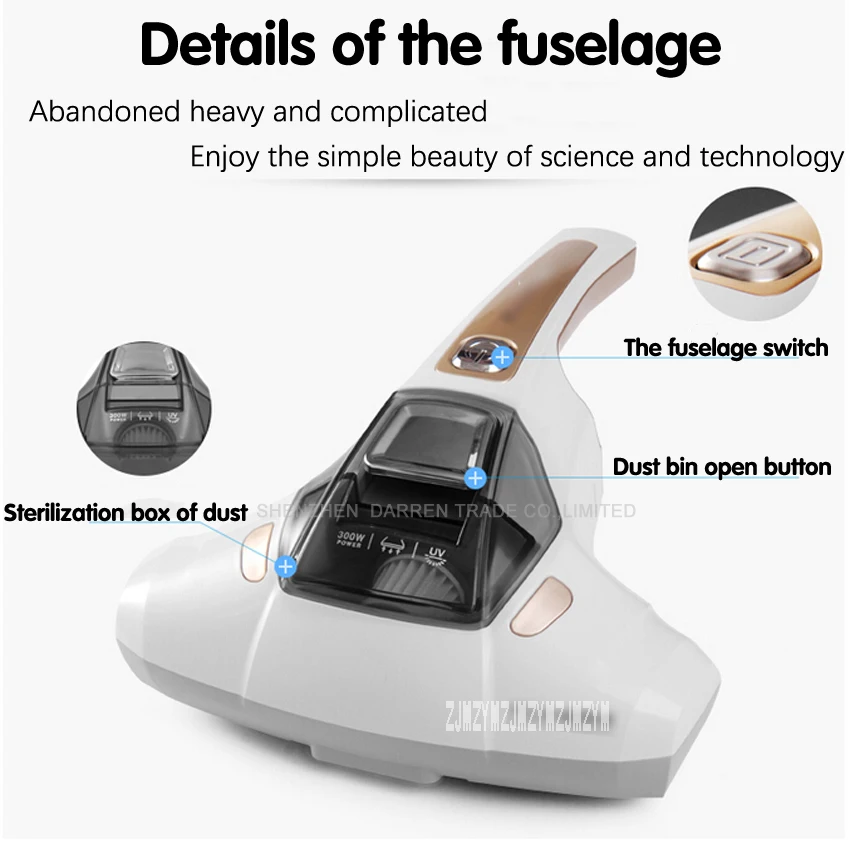 1 предмет 300 Вт бытовой Портативный пылесос мини ручной отсасывания клещ Терминатор для кровать/диван