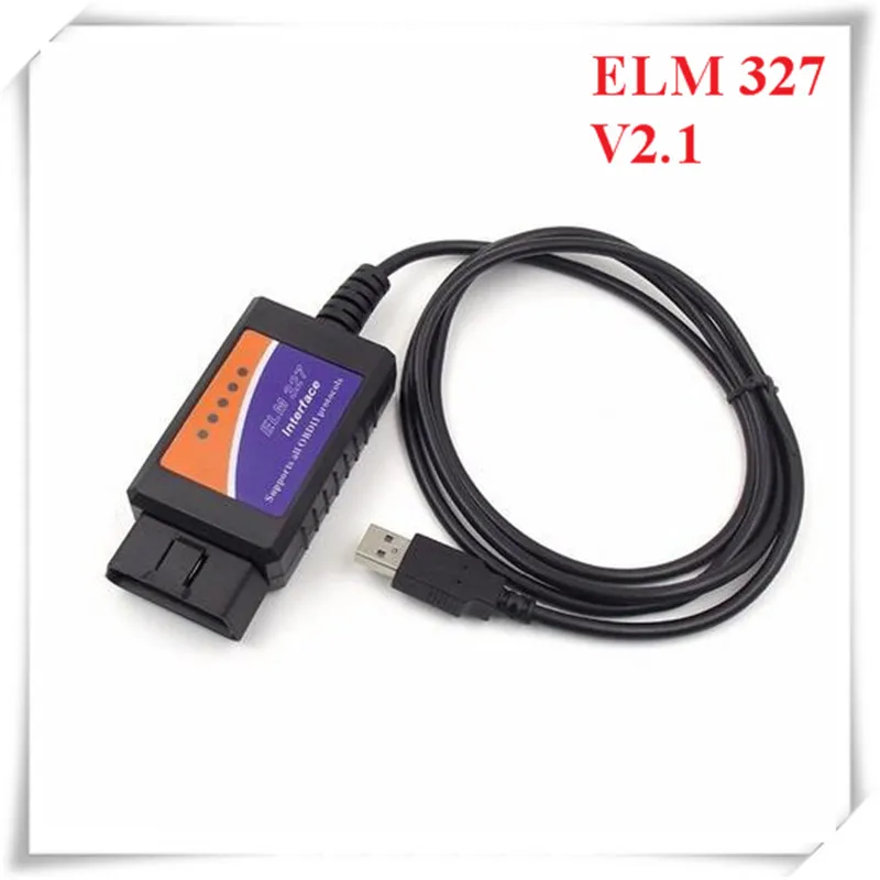 2018 ELM327 V2.1 сканер Программное обеспечение USB пластик с чипом FT232RL работает