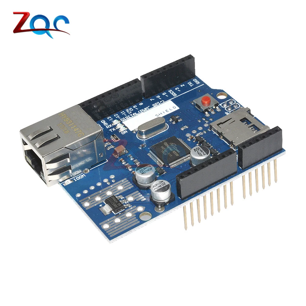 

Lan Ethernet W5100 R3 Shield Module Micro-SD W5100 TCP/IP Network Development Board For Arduino Duem Mega 2560 One