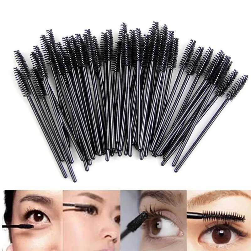 

1/10PC Eyelash Brush Eyelash Roller Head Black Disposable Mascara Cosmetic Tools Makeup Brushes Professional Make Up Tools Women