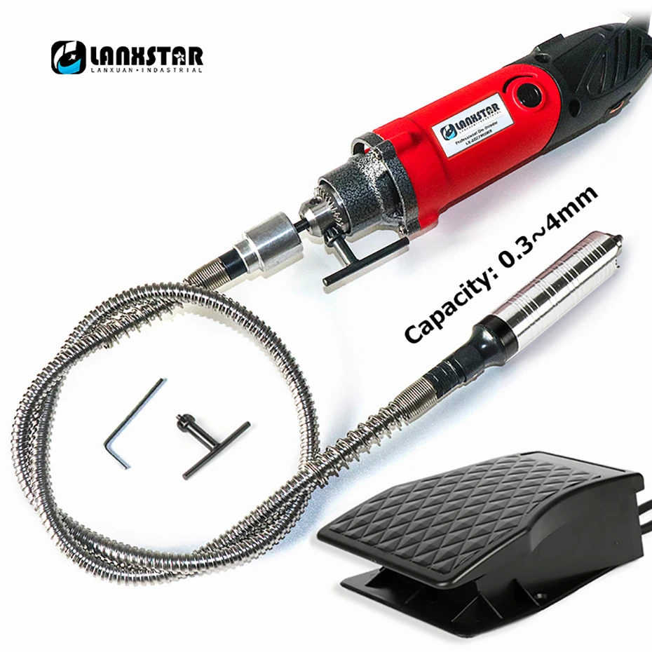 Lanxstar 7500WS мощная подвесная мини дрель для вращающихся инструментов Dremel с гибким