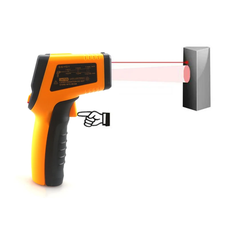 Бесконтактный цифровой ИК инфракрасный термометр-50~ 600C-50~ 400C-50~ 360C пирометр лазерный измеритель температуры