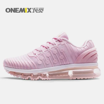 

ONEMIX Women Running Shoes Unisex Air Cushion 3D Knitting Gym Fitness Outdoor Sneakers Lightweight Trail Trainers Max 12