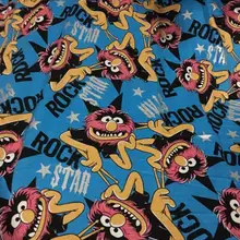 Рок ELMO Улица Сезам плотная ткань мультфильм трикотажная хлопчатобумажная ткань сшить Лоскутное Ткань для поделок одежда для Отца и Сына одежда для малышей
