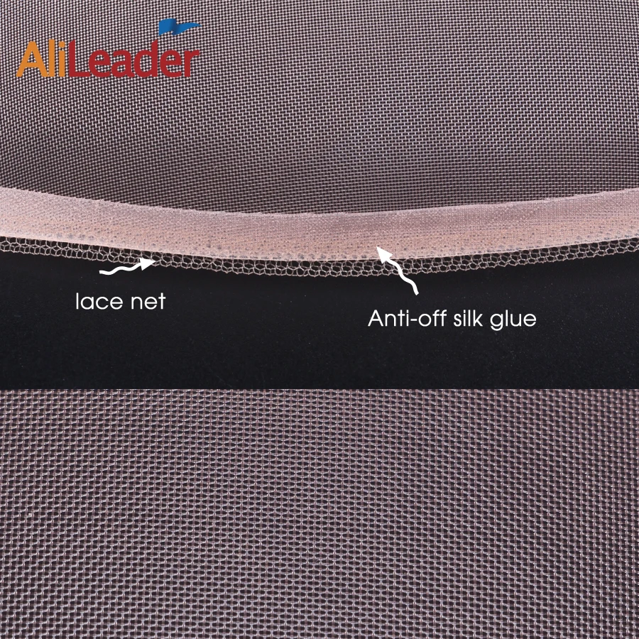 AliLeader Professional Good Quality 5*5 Swiss Lace Wig Cap Net Nude Mono Cap Net Basement Net Finished U Part Mono Cap Tools