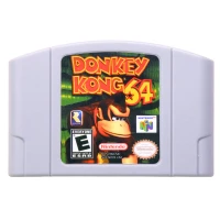 N64Game Donkeyy Kong 64 Video Game Cartridge Console Card English Language US Version (Can Save)