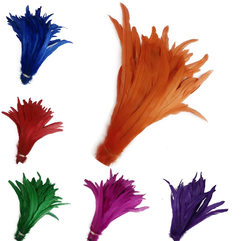 

wholesale 25-30 CM/ 10-12 Inch beautiful Chicken Feathers For DIY jewelry