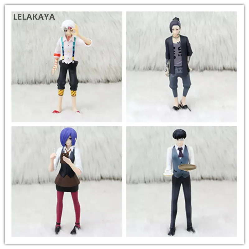 

Tokyo Ghoul Anime Action Figure Kaneki Ken Juzo Suzuya Rei Uta Touka Kirishima Realistic Ver Model PVC Collection Doll 12~15cm