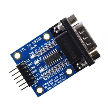 

HAILANGNIAO 5PCS RS232 Serial Port To TTL Converter Module max3232 5V/3.3V with Jump Cables Wholesale Price