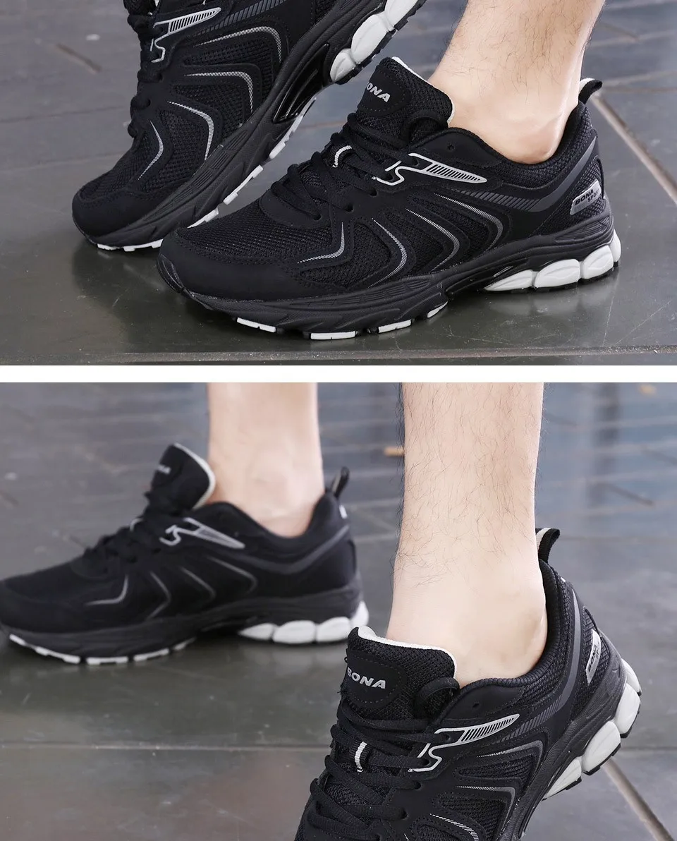 BONA New Arrival Hot Style Men Running Shoes Lace Up Breathable Comfortable Sneakers Outdoor Walking Footwear Men Free Shipping