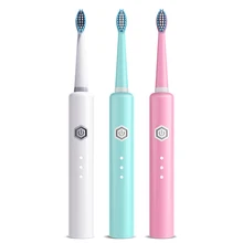 Звуковая электрическая зубная щетка перезаряжаемая Высочайшее качество чип памяти Зубная щетка головка может быть заменена комфортный массаж отбеливание зубов