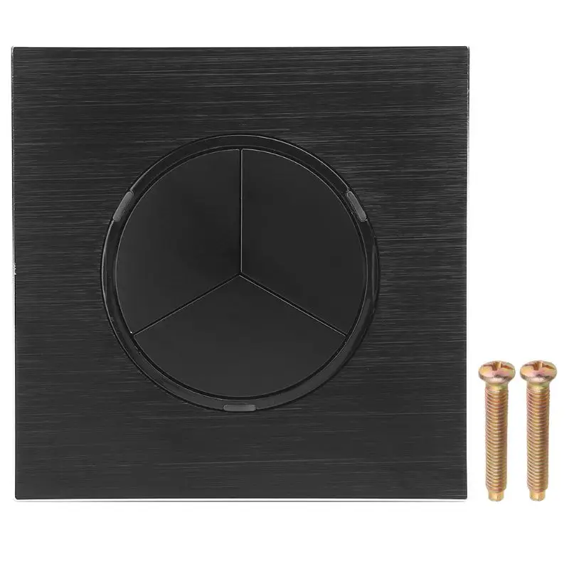 

3 Gang 2 Way Wall Panel Switch With LED Indicator Push Button Switches