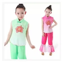 Детская школьная одежда для выступлений; этнические костюмы для девочек; платье для танцев Yangko; классические танцевальные костюмы; древнекитайская одежда; 18