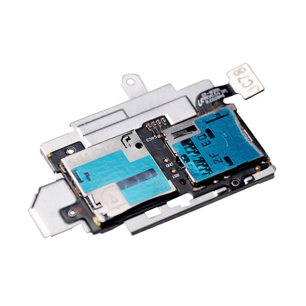 

Free shipping SIM Card Slot SD Card Tray Reader Holder Socket Flex Cable For Samsung S3 I9300 T999 i747 Replacement Parts