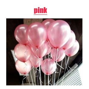 100 шт./лот, шары на день рождения, 10 дюймов, 1,5 г, латексные гелиевые шары, уплотненные жемчужные свадебные шары, Детские вечерние шары - Цвет: 100pcs pink