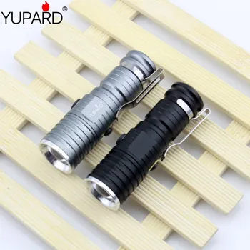 

YUPARD Mini Q5 Portable Flashlight Torch Focusable Flashlight Zoomable lamp 16340 rechargeable battery LED Torch penlight camp