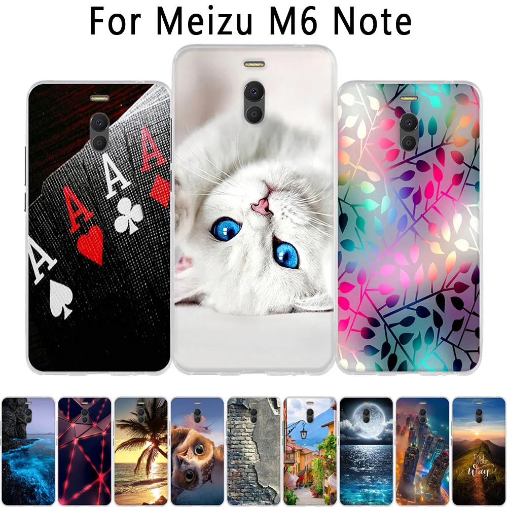 

For Meizu Meilan M6 Note Phone Cases 3D Cute Cat Bags Shell For Meizu M6 Note Case Soft Silicone TPU Fundas Coque M6NOTE Cover