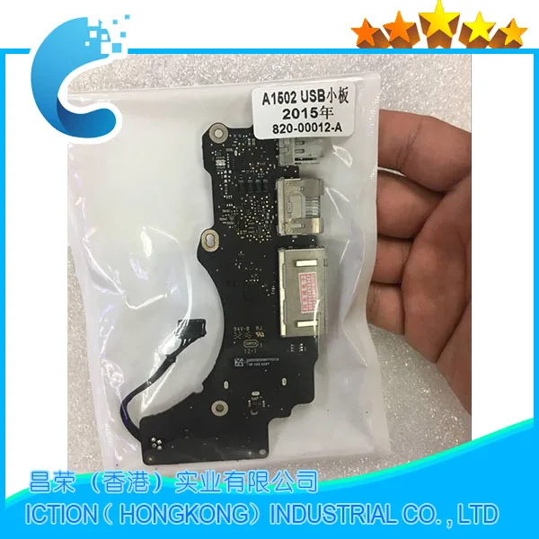 Оригинальный б/у A + A1502 I/O Плата USB HDMI для Macbook Pro Retina 13 &quotA1502 кардридер ранняя 2015
