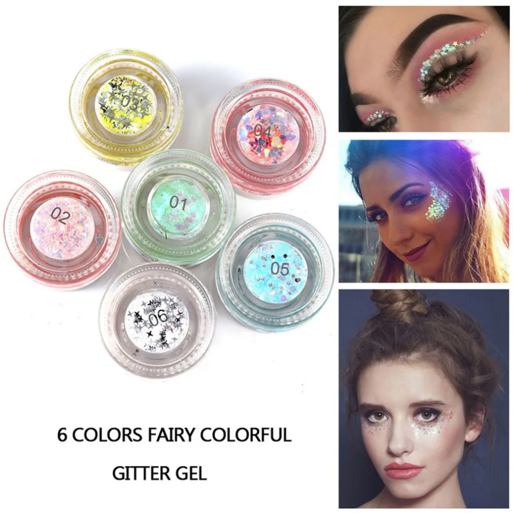 Buy Newest Glitter Eyeshadow Shiny Shimmer Highlighter Waterproof Pigments Long