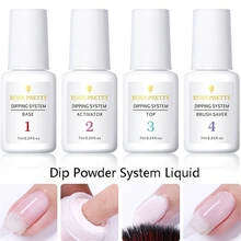 4 набора, Быстросохнущий порошок для ногтей, не требуется лампа для лечения акриловых ногтей, пудра для начинающих, быстро сохнет, украшения для ногтей, новинка