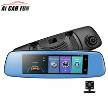 4G Car DVR 7.84 “Touch Screen ADAS Remote Monitor specchietto retrovisore con DVR e fotocamera Android 5.1 Dual lens 1080 P WIFI dashcam