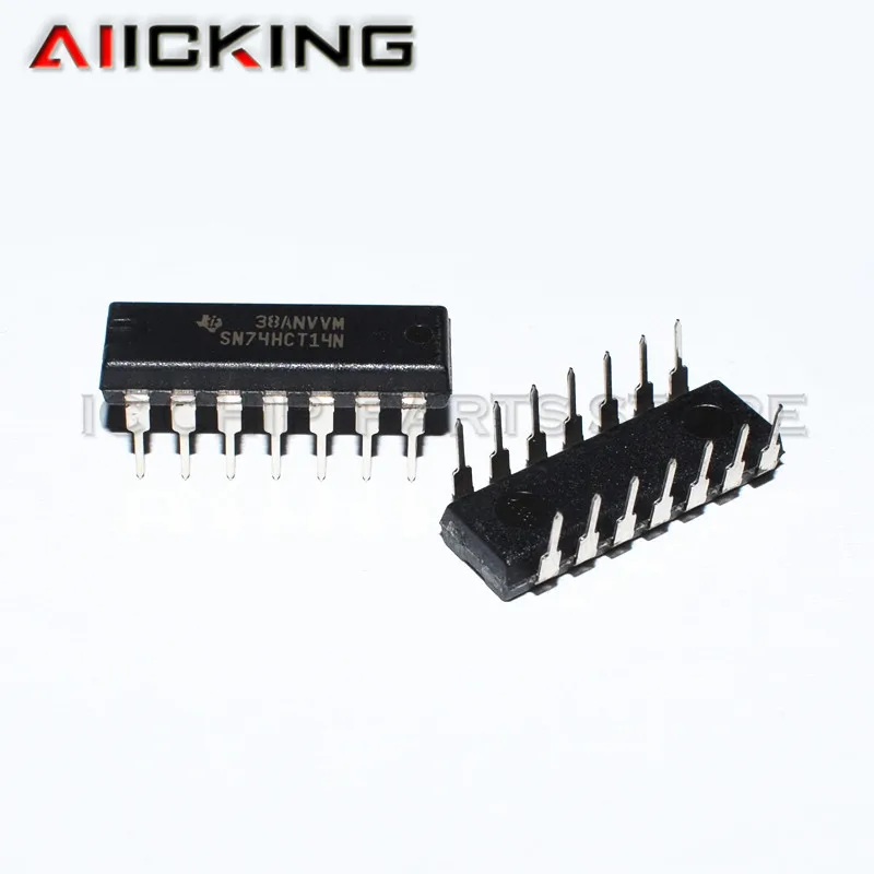 10 шт./лот SN74HCT14N DIP14 SN74HCT14 74HCT14 74HCT14N преобразователь шестигранный Шмитт триггер