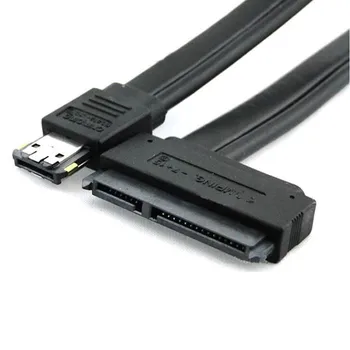

New Dual Power eSATA USB 12V 5V Combo to 22Pin SATA USB Hard Disk Cable Drop Shipping 0306#2