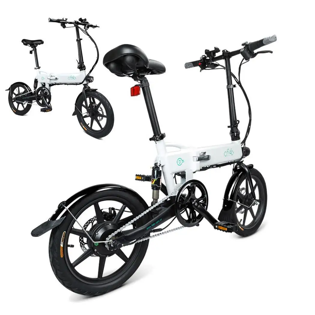 Excellent Aluminum Alloy Folding Electric Bicycle With Pedals Tire Hub Motor EU Casual, Travel, Outdoor, etc Plug D2 4