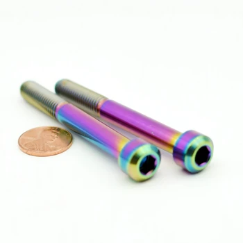 

Grade 5 Ti Bolts M8 x70mm Motorcycle Modify Caplier Titanium Bolts DIY Multiple Color Hexagon Column Head Screws Ti fastener