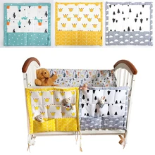 Милая детская кроватка кровать висячая сумка для хранения Органайзер для кроватки 60x50 см мультяшная печатная игрушка карман для пеленок детская кроватка набор