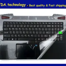 / черный верхний чехол для lenovo Y50-45 Y50-30 Y50-70 Подставка для рук верхний чехол американская клавиатура верхняя крышка с тачпадом