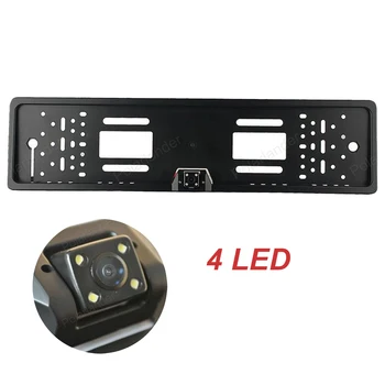 

European 4 LED Night Vision Rear view reverse CMOS parking Camera 170 degree Waterproof Car License Plate Camera