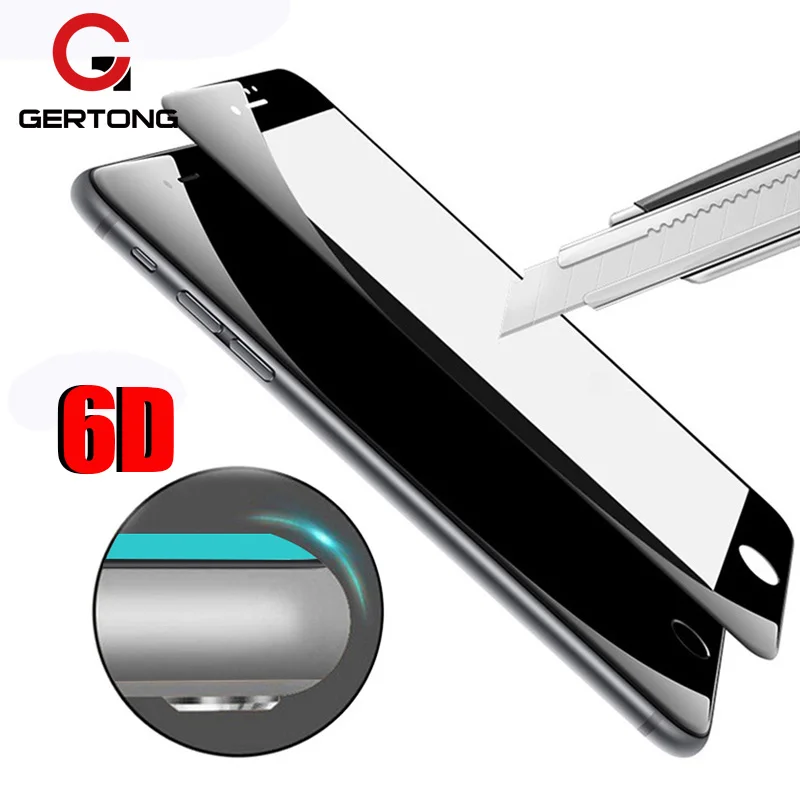 6D Volle Abdeckung Gehärtetem Glas Für iPhone 7 7 Plus 6 s 6 Plus 8 X Screen Protector 4D 5D gekrüm