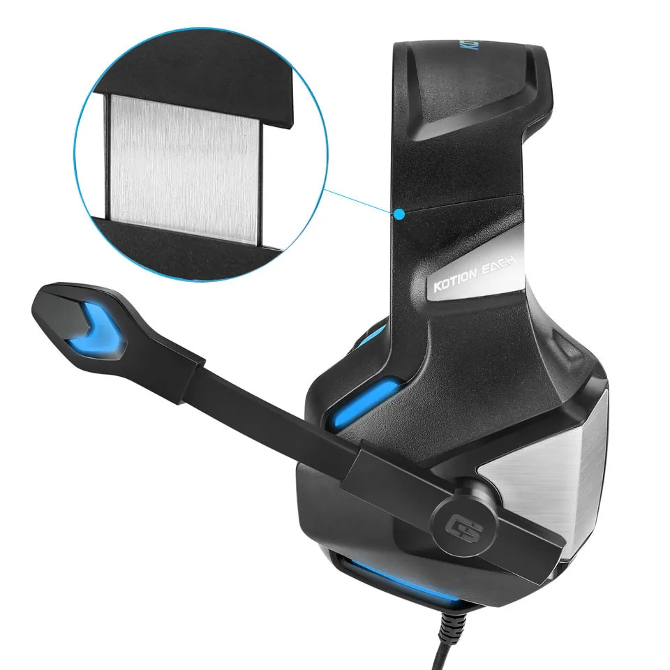 Gaming Headset Stereo Earphone Headphones with Mic LED Light for PS4 Gamepad New Xbox One Laptop PC Gamer (4)