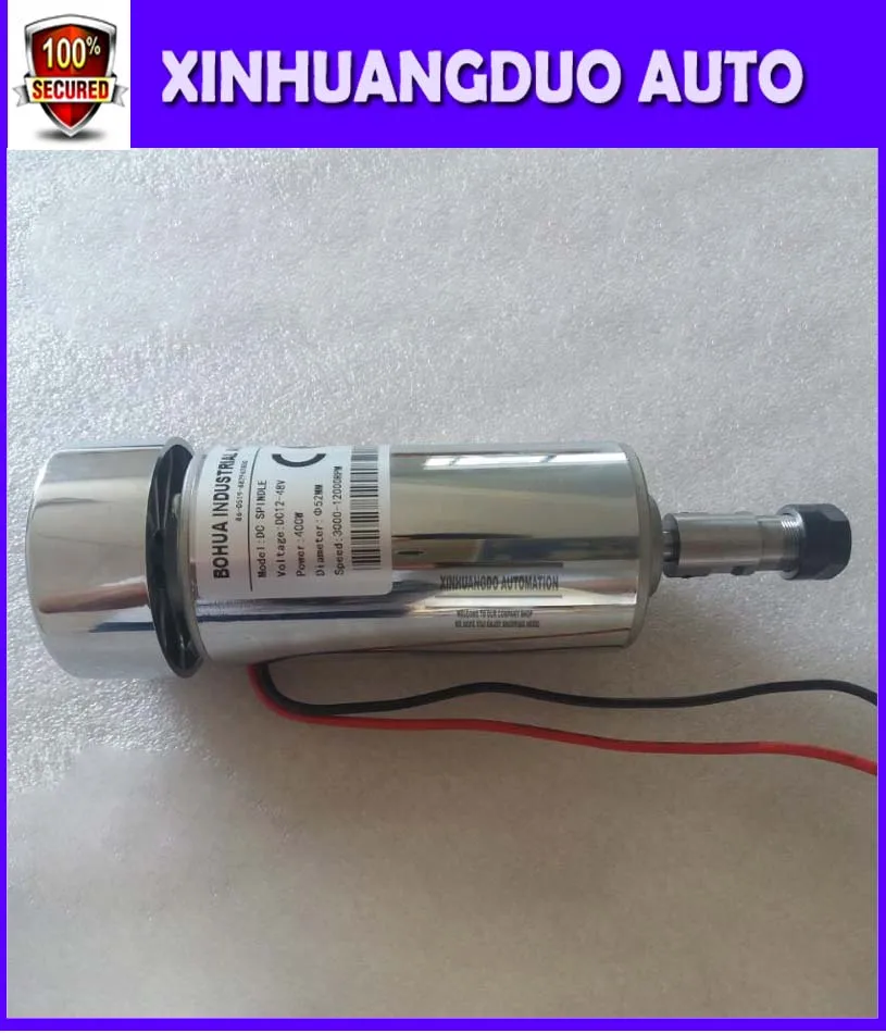 400 Вт мини-Шпиндельный двигатель, DC12-48V ER11, 12000 об/мин, Гравировальный фрезерный измельчитель с воздушным охлаждением мотор шпинделя/ER11 мотор шпинделя