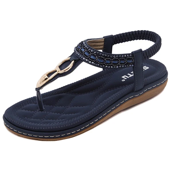 

SIKETU Summer Flat Sandals Ladies Bohemia Beach Flip Flops Shoes Gladiator Women Shoes Sandles platform Clip toe shoes