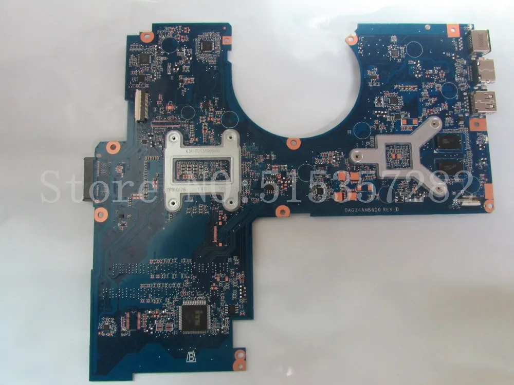 Материнская плата для ноутбука I7-7500U для hp 15-AU материнская плата DAG34AMB6D0 DR3L 913604-601