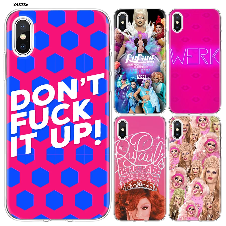 

YAETEE RuPaul Drag Race Silicone Case Cover Hull Shell for Apple iPhone 7 8 6 6s Plus X 5 5S SE 5C