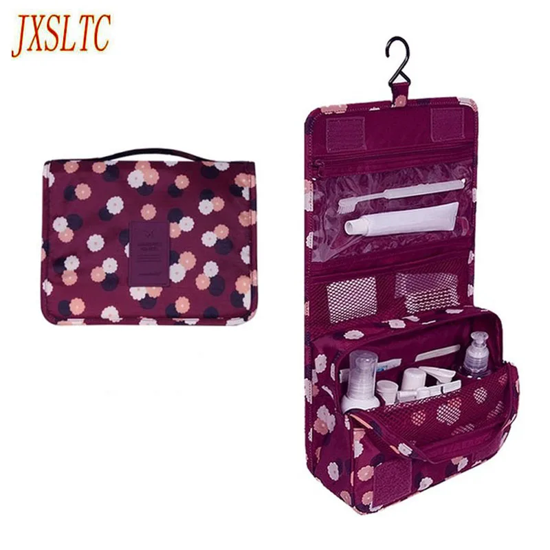 المرأة السفر المحمولة حقيبة مستحضرات تجميل ضد الماء جمالك تعليق الزينة أكياس المكياج المنظم الرجال النساء ماكياج حقيبة تويلت
