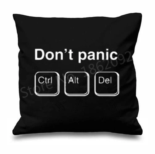 Наволочка для подушки 45x45 с забавными клавишами клавиш и надписями|cushion cover|cushion